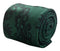 Jade, emerald green and  black paisley classic tie